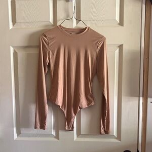 SHEIN Long Sleeve Nude Bodysuit